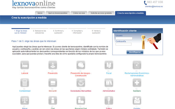 diseño web lexnova online