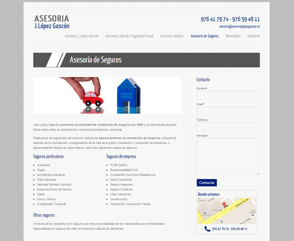 Pagina web asesoria