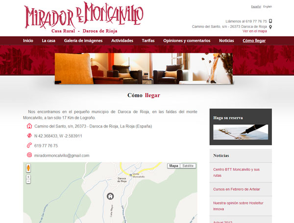 Pagina web casarural