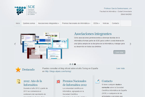 Diseño web de SCIE