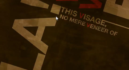 V for Vendetta Typography 