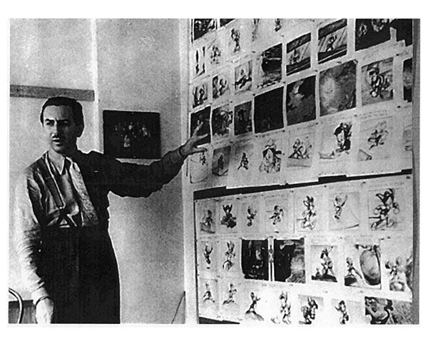 Walt Disney storyboard