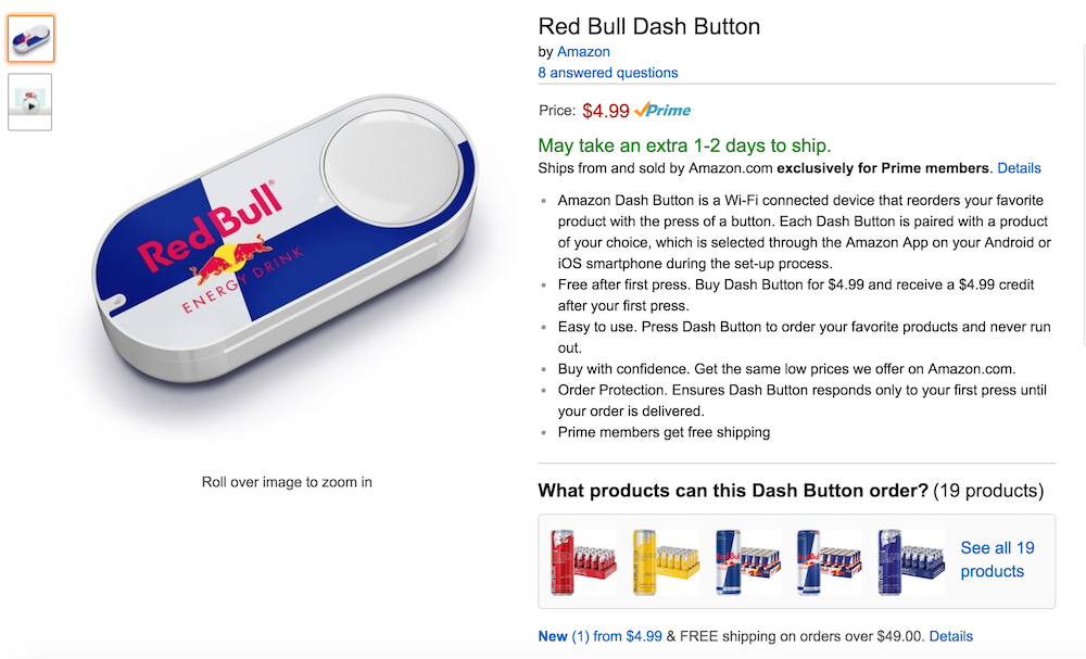 Dash button