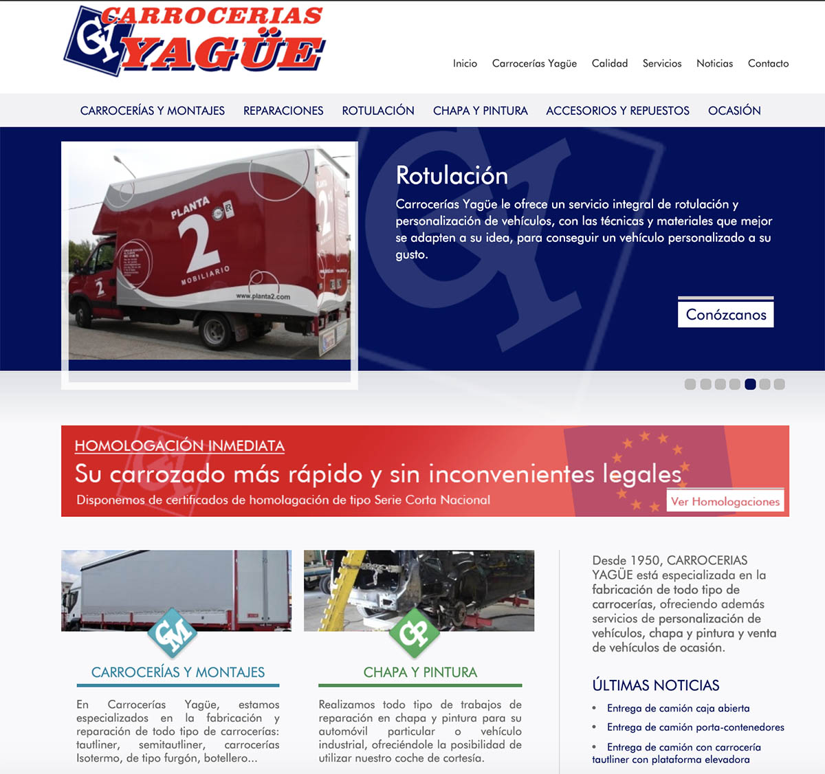 Diseño web Yague