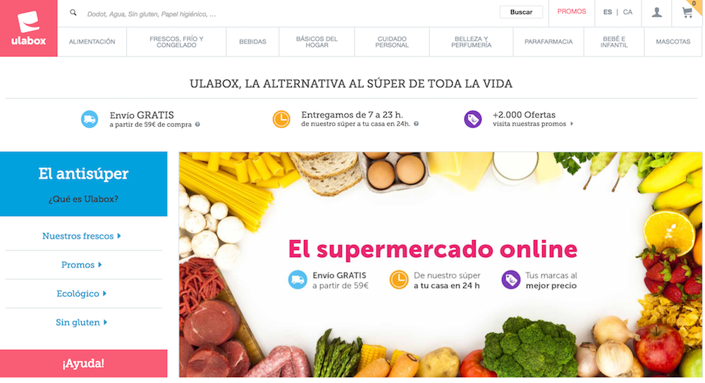 Supermercados online - Ulabox